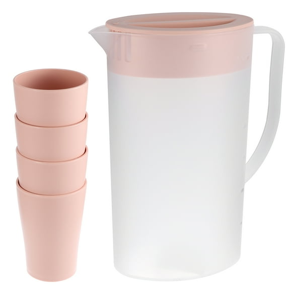 Pitcher Waterkettle Lid Tea Beveragepitchers Cold Juicejug Jugs Coffee Drink Fridgescale Large 2 Spout Pot Ice Drinks