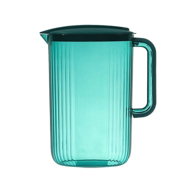 Pitcher With Lid Clear Acrylic Pitcher Proof Drink Pitcher Juice Containers With Lids For Fridge Iced Tea Pitcher With Spout Handle