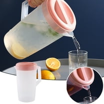 Pitcher with Lid, 1 Gallon/4Litre Water Pitcher with Lid BPA-FREE Carafes Mix Drinks Water Jug for Hot/Cold Juice Beverage Ice Tea