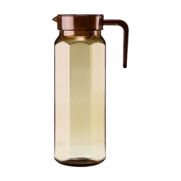 Pitcher with Lid Acrylic Large Capacity Kettle Unbreakable Clear Plastic Water Pitcher for Tea, Sangria, Lemonade, Juice, Milk (Coffee)
