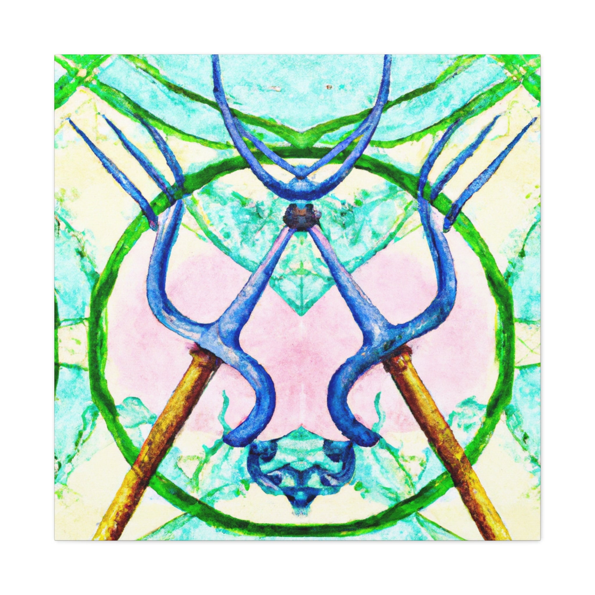 Pitchfork in Art Deco Canvas