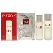 Pitera First Experience Kit by SK-II for Unisex-3 Pc 2.5oz Facial Treatment Essence,1oz Facial Treatment Mask,1oz Facial Treatment Clear Lotion