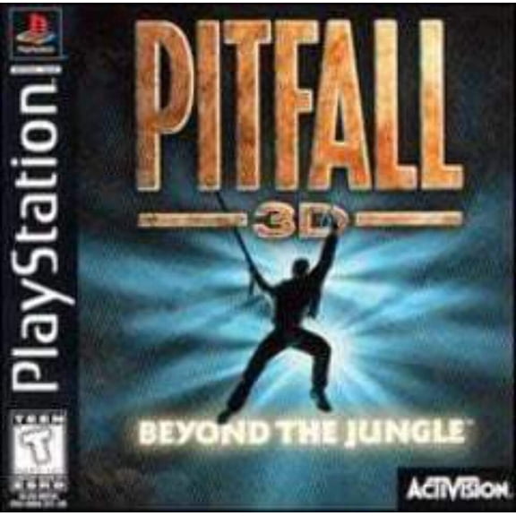 Restored Pitfall 3D: Beyond the Jungle - Playstation PS1 (Game with Case and Artwork)