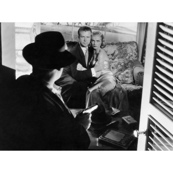 Pitfall Raymond Burr From Left; Dick Powell Lizabeth Scott 1948 Photo Print (28 x 22)