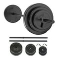 Pithage 45 lbs Barbell Weight Set Adjustable Weights Lifting for Home