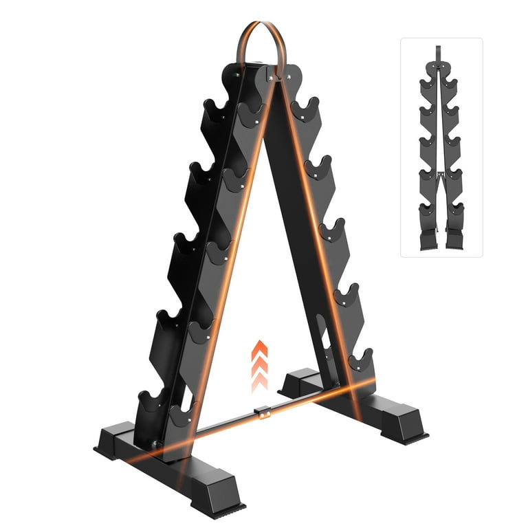 Pithage Dumbbell Rack Stand A Frame Weight Holder Only 600LBS Home Gym Dumbbells Storage
