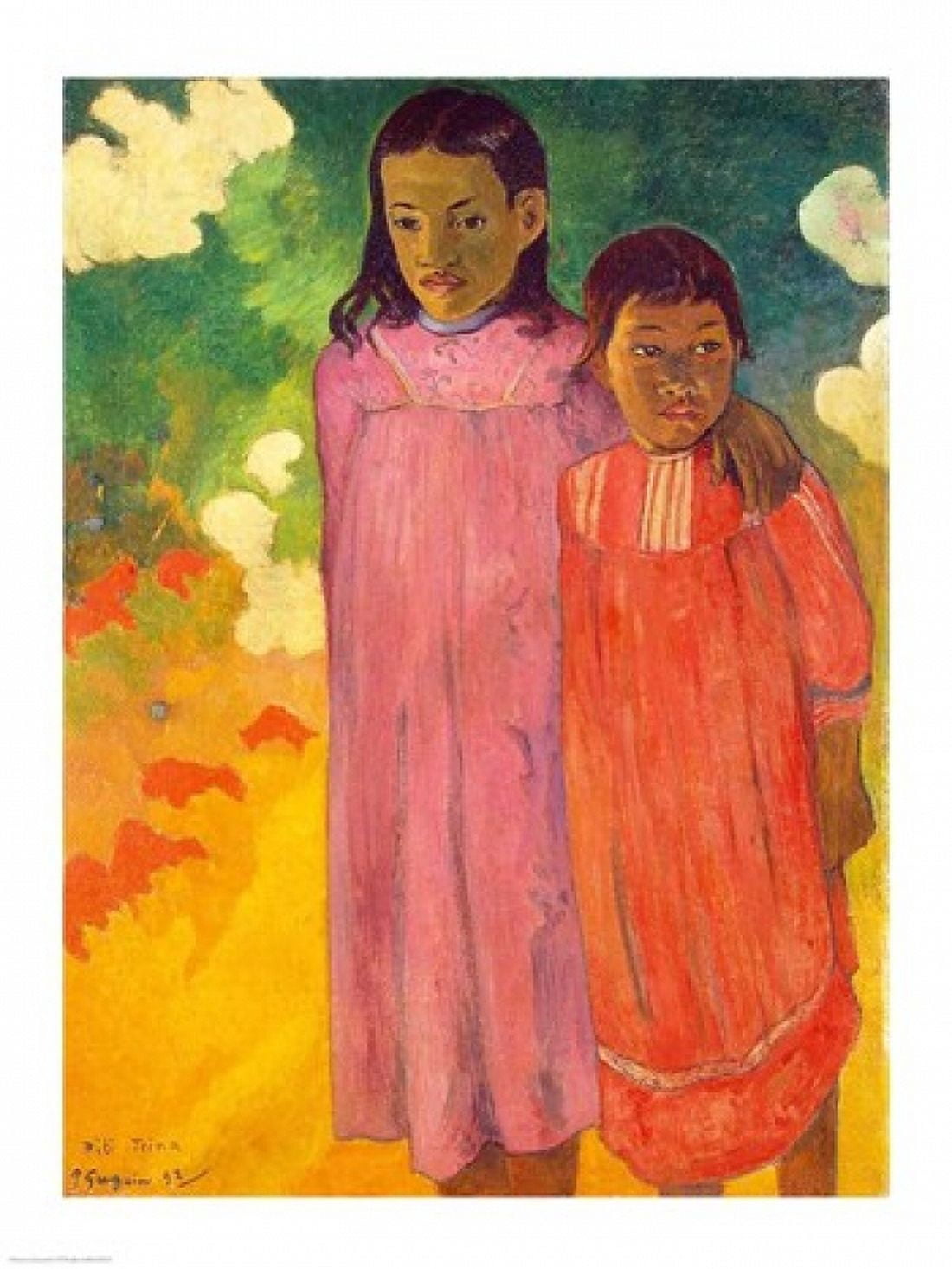 Piti Tiena 1892 Canvas Art - Paul Gauguin (18 x 24)