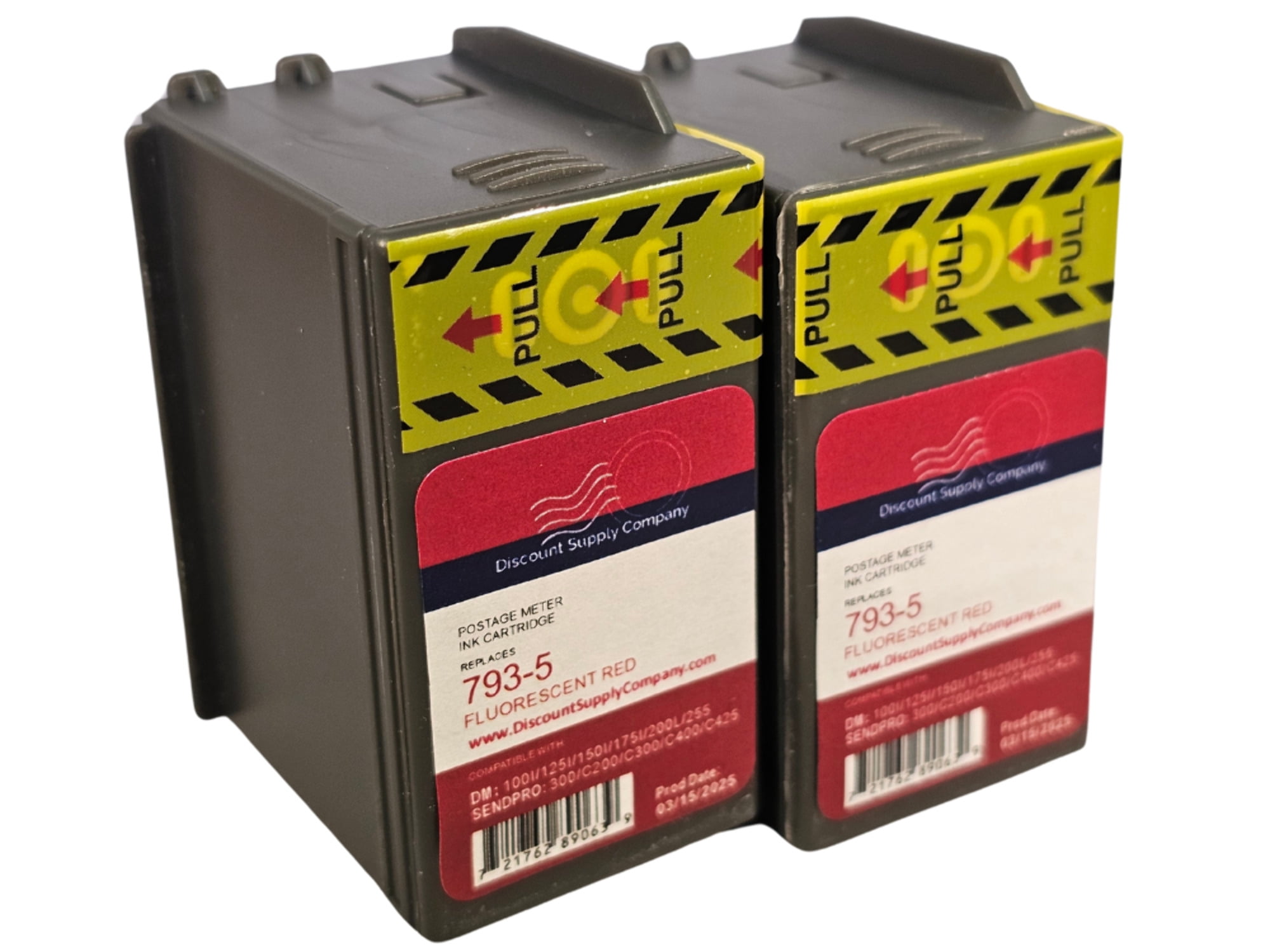 Pitney Bowes 2-Pack Compatible 793-5 Red Ink Cartridge for P700, DM100i ...