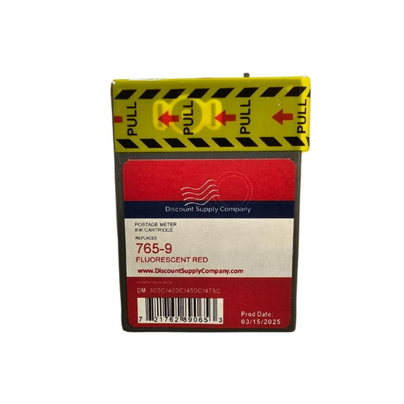 Pitney Bowes 765-9 Compatible Red Ink Cartridge for DM300c, DM400c, DM450c Postage Meters