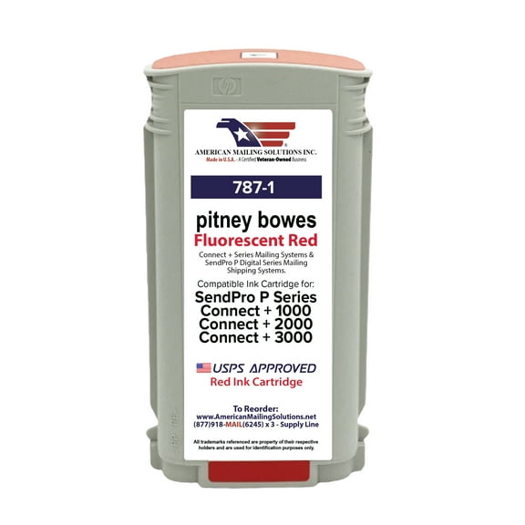 Pitney Bowes 787-1 Ink Cartridge for Connect+ Series Postage Meters