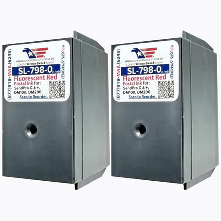 Pitney Bowes 793-5 Ink Cartridge (2-Pack) replacement for the SendPro C Series Postage Meters