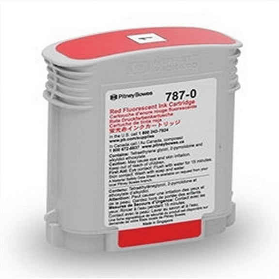 Pitney Bowes Compatible 787-0 Ink Cartridge+ 1 Roll 613-H Connect Tape for Pitney Bowes Connect + Series