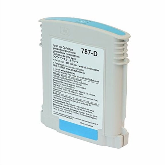 Authentic Pitney Bowes Cyan 787-D Ink for Connect+