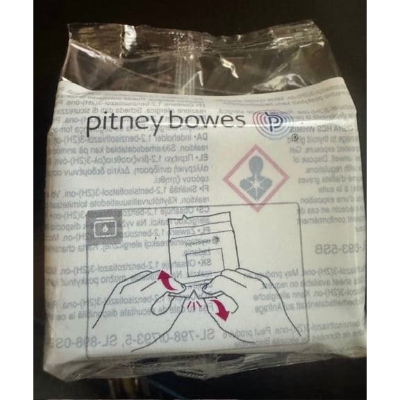 Pitney Bowes Red Ink Cartridge 793-5 (35 ml) SendPro+ and More New