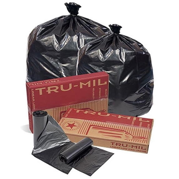 Pitney Bowes TM60XK 36 x 58 in. Liner Low Density Perforated Coreless, Black
