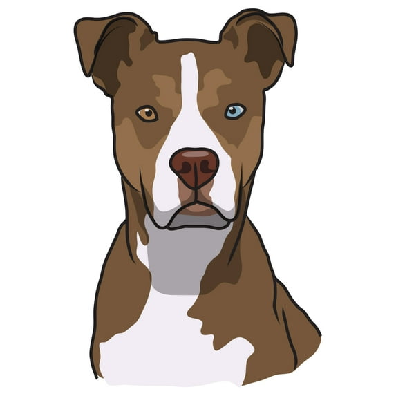 Pitsky Decal | Indoor/Outdoor | Dog Lover Super Cute Sticker for SUV Windows, Dorm Rooms, Bedroom, Offices | SignMission personalized gift | 36"