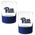 thumbnail image 1 of Pitt Panthers 2-Pack 14oz. Rocks Glass Set with Silcone Grip, 1 of 1