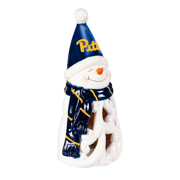 Pitt Panthers LED 8" Snowman Lit Garden Statue