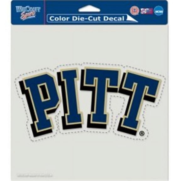Pitt Panthers Official NCAA 8 inch x 8 inch  Die Cut Car Decal by WinCraft