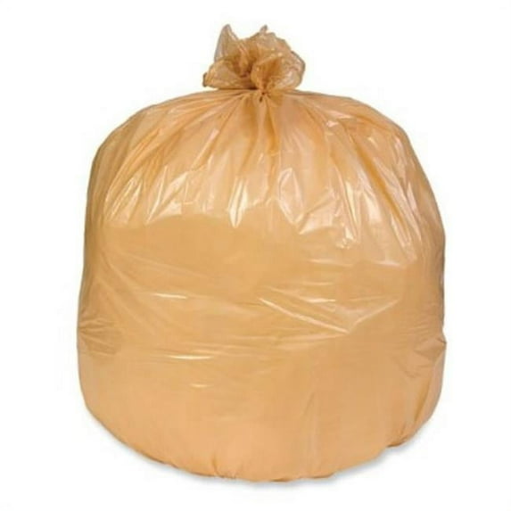 Pitt Plastics Can Liner, 16 gal, 0.35 mil, 32" x 24", Buff, 500/Carton P3310XB