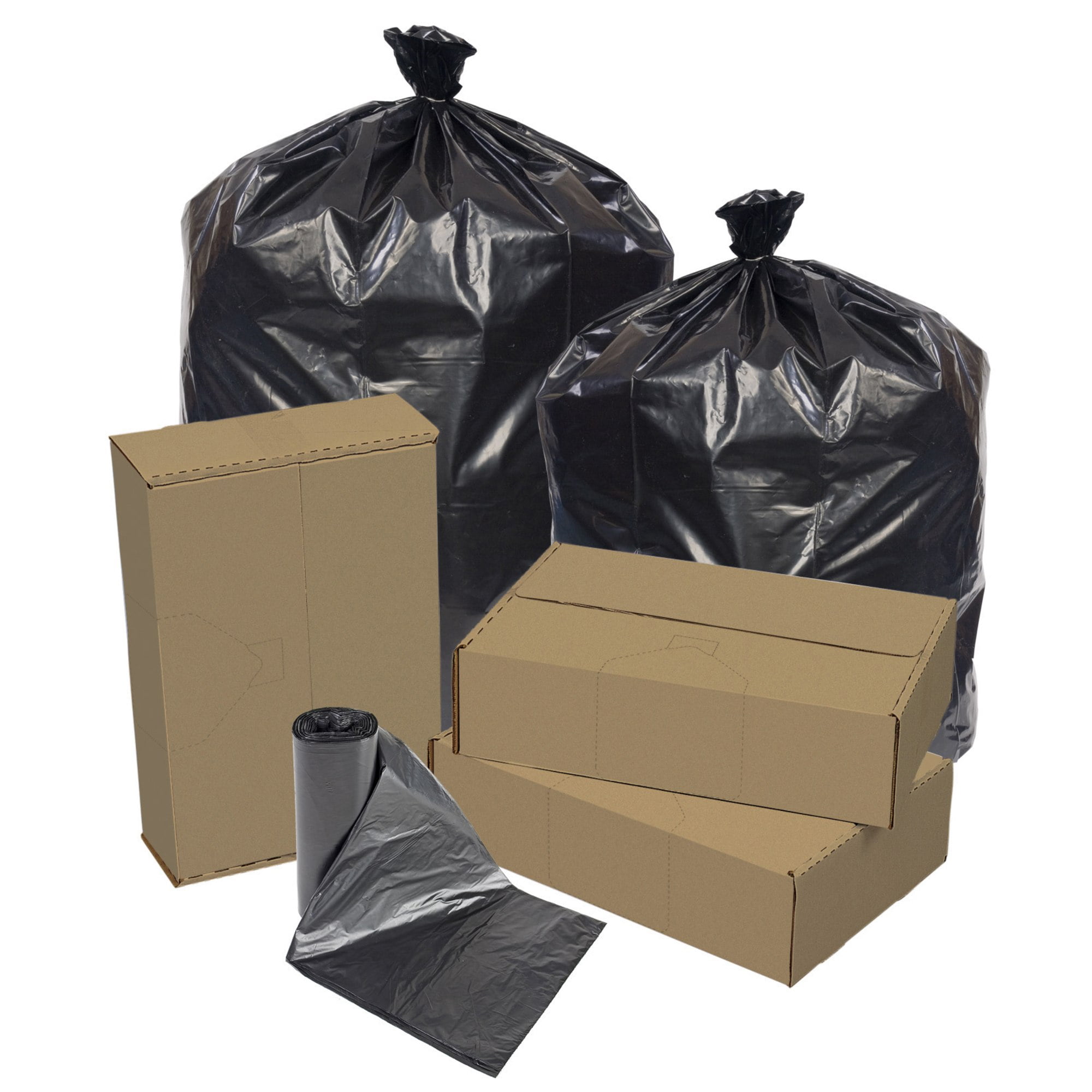 Pitt Plastics Repro Can Liners, 0.9-mil, 16 Gallons, Black, Case Of 500 ...
