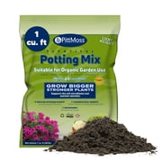 PittMoss Organic Potting Mix for Organic Gardening 1 Cubic Foot