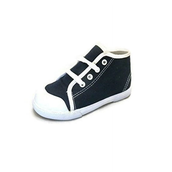 Pitter Patter Childrens High-Top Canvas Sneaker 6 Colors Available Infant/Toddler/Little Kid