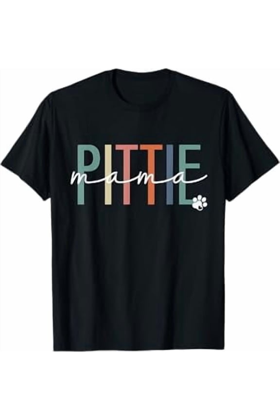 Pittie Mama Pit Bull Dog Mom Mother's Day T-Shirt