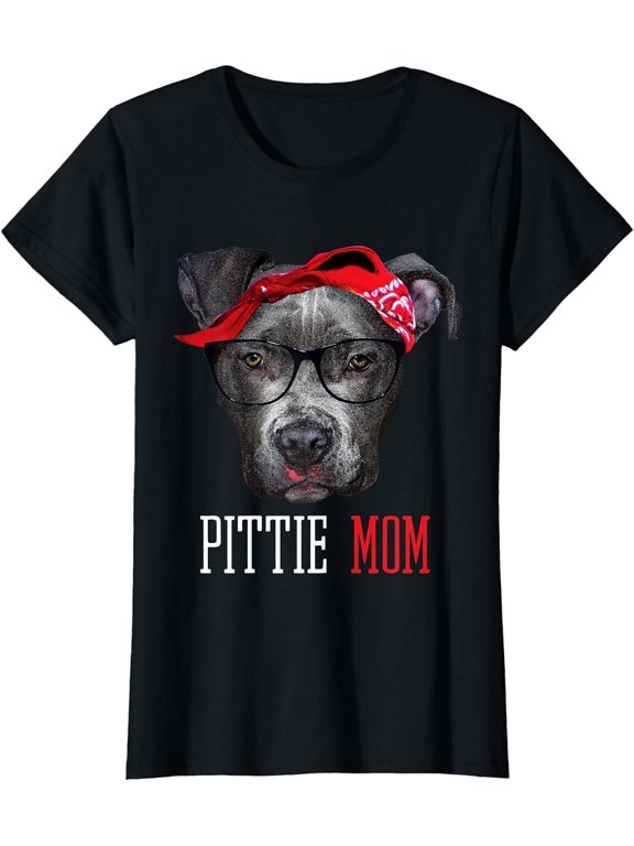 Pittie Mom Pitbull Dog Lovers Mothers Day Gift T-shirt Women T-Shirt