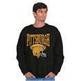 thumbnail image 1 of Pittsburg Football Helmet Sports Fan Unisex Plus Fleece Graphic Sweatshirt Brisco Brands 2X, 1 of 6