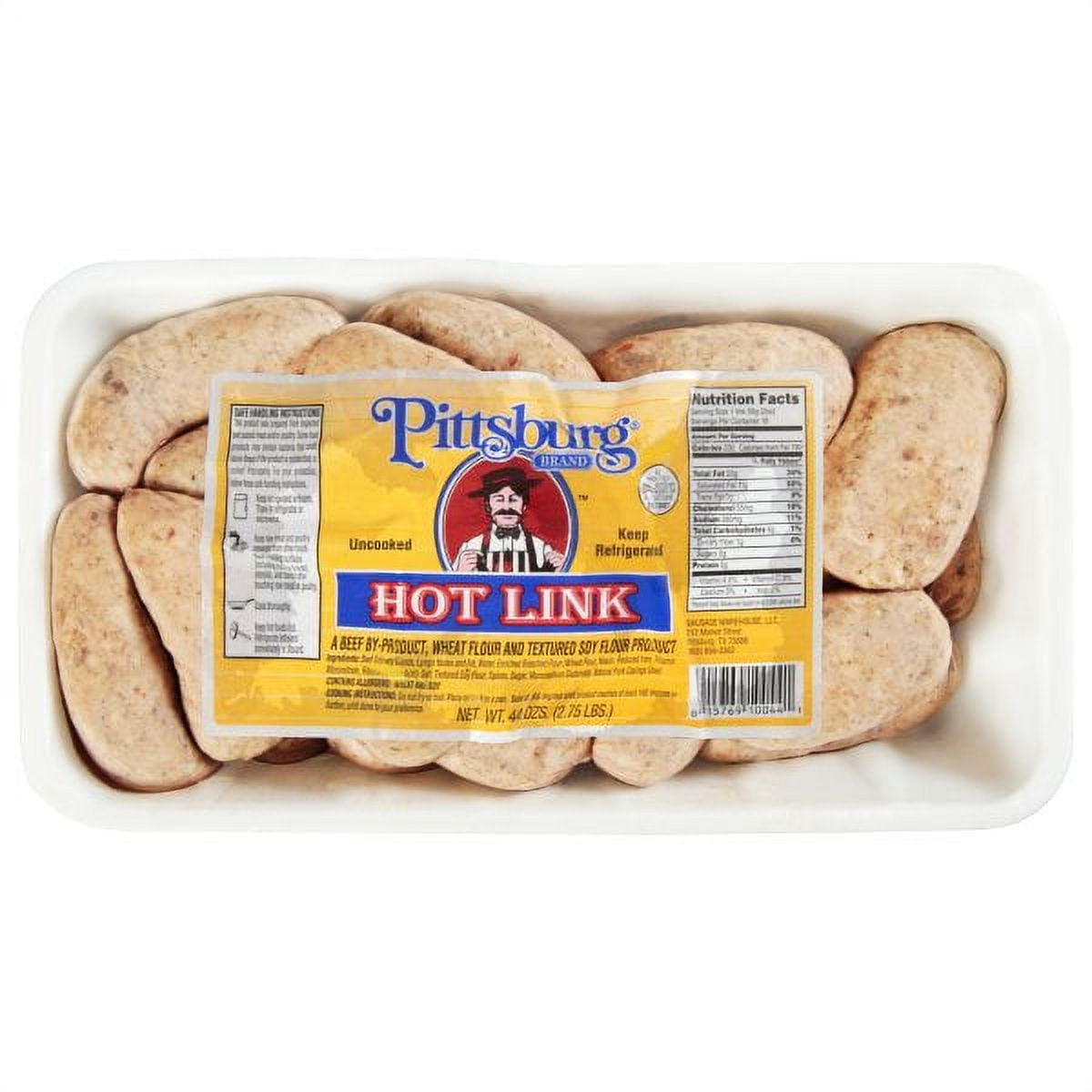 Pittsburg Original Hot Links Tray, 44 Oz. - Walmart.com