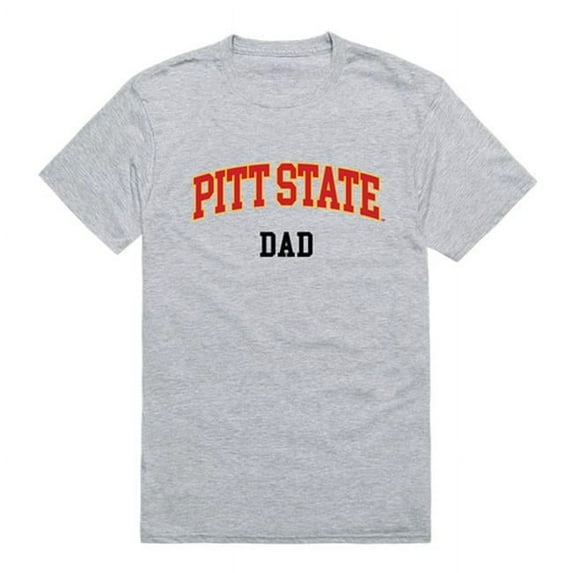 Pittsburg State University College Dad T-Shirt, Heather Grey - Large