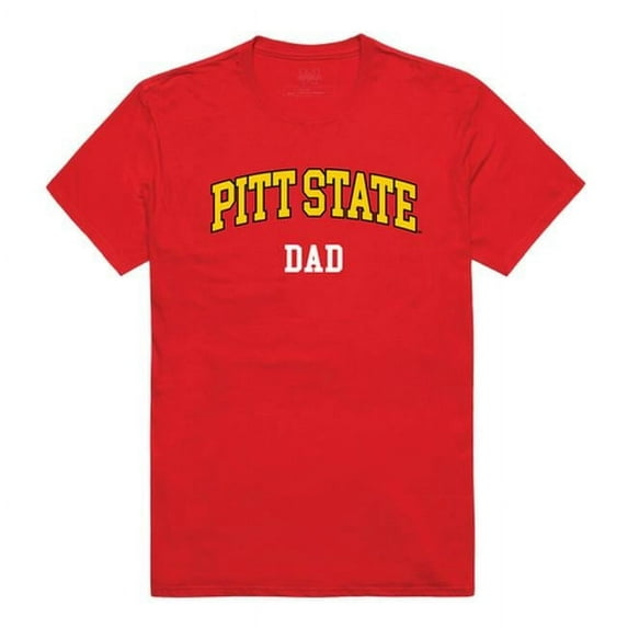 Pittsburg State University College Dad T-Shirt, Red - Large