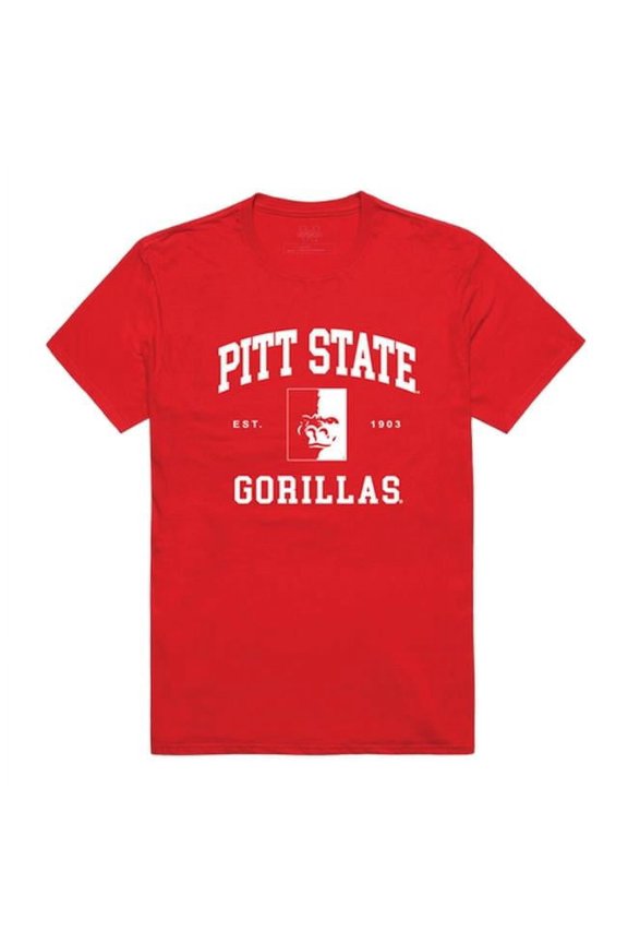 Pittsburg State University Seal T-Shirt, Red - Extra Large