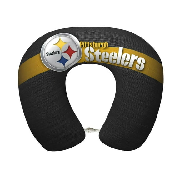 Pittsburgh Comfortable And Portable U-Shaped Pillow, American Football Team Theme Travel Neck Pillow, Supports Neck And Head, Relieves Fatigue, Suitable For Cam_pus, Office Lunch Break Pillow