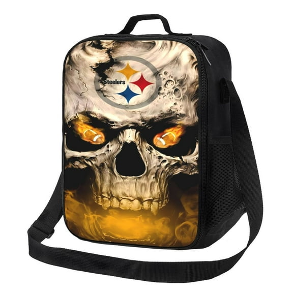 Pittsburgh Custom lunch box, multifunctional cooler insulated lunch bag, football team themed food storage bag can be carried by hand or crossbody, suitable for sch_ool, office, picnic, travel