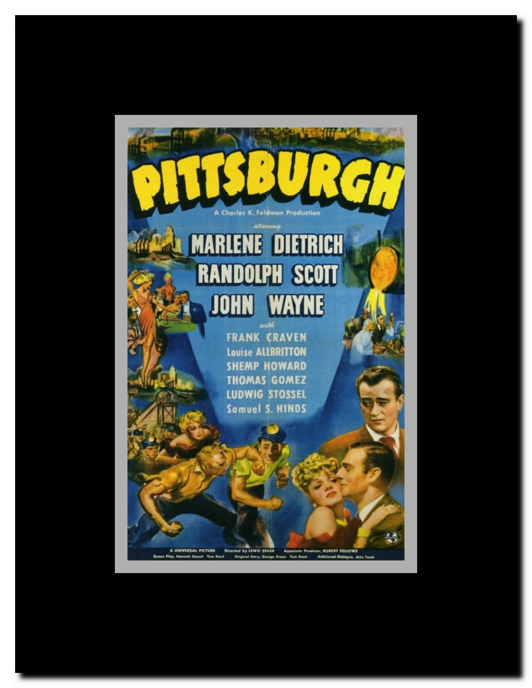 Pittsburgh Framed Movie Poster