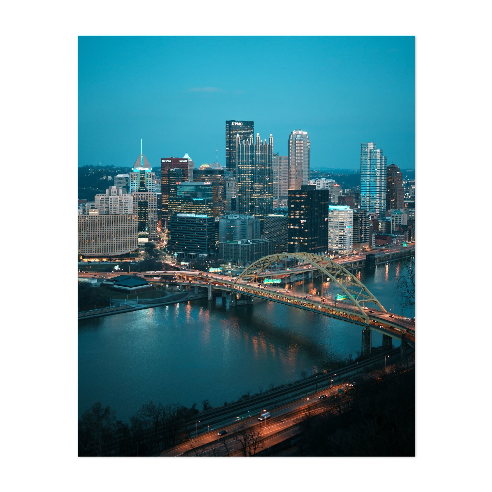 Pittsburgh From Mount Washington Pittsburgh Pennsylvania