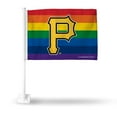 thumbnail image 1 of Pittsburgh MLB Pirates PRIDE MLB 11X14 Window Mount 2-Sided Car Flag, 1 of 5