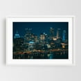 thumbnail image 1 of Pittsburgh from Mt. Washington 02 - Pittsburgh Pennsylvania Photography City Skyline Nightlife Architecture Night Sky Travel Poster Bridge White Framed Wall Art Print 5 x 7 inches, 1 of 3