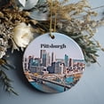 thumbnail image 1 of Pittsburgh Ornament, Christmas Ornament, Pittsburgh Gift, Christmas Gift, Pittsburgh Christmas, Pittsburgh, Pittsburgh Travel, Travel Gift, 1 of 2