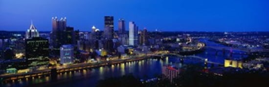 Pittsburgh PA Canvas Art - Panoramic Images (36 x 12)