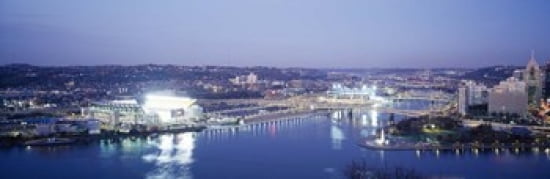 Pittsburgh PA Canvas Art - Panoramic Images (36 x 12)
