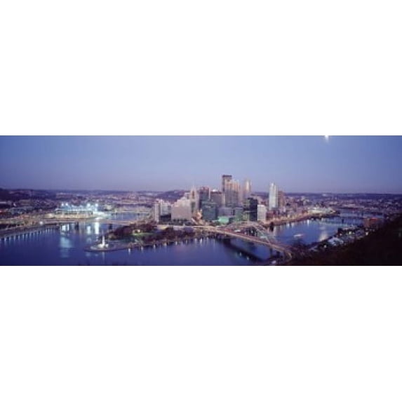 Pittsburgh PA Poster Print (18 x 6)