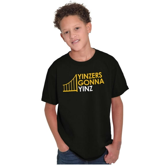 Pittsburgh PA Yinzers Gonna Yinz Crewneck T Shirts Boy Girl Teen Brisco Brands S