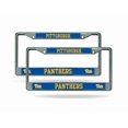 thumbnail image 1 of Pittsburgh PITT Panthers Chrome Metal (2) License Plate Frame Set, 1 of 6