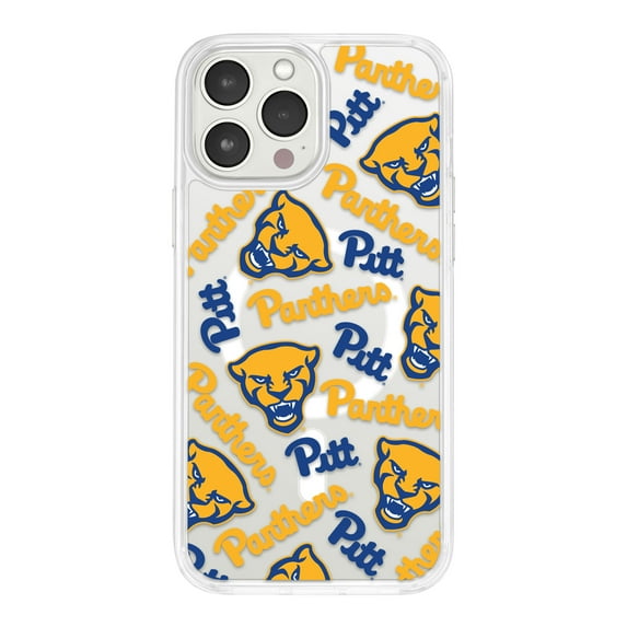 Pittsburgh PITT Panthers HD Phone Case Compatible with MagSafe Apple iPhone 14 Pro Max (Scattered) by Affinity Bands