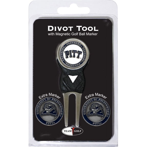 Team Golf NCAA PITTSBURGH Divot Tool Pack With 3 Golf Ball Markers