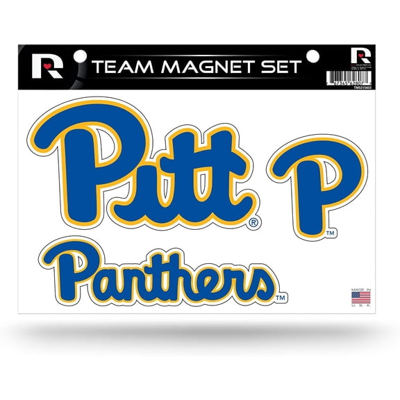 Pittsburgh Panthers Pitt Multi Magnet Sheet Shape Cut 8x11 Inch University of