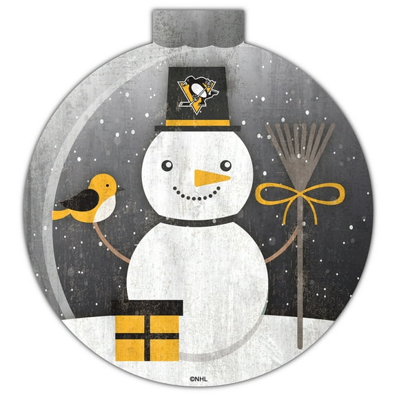 Pittsburgh Penguins 12'' Snow Globe Wall Art